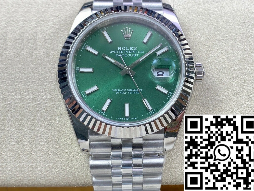 Dial Datejust EW Rolex Green Factory M126334-0028 0320